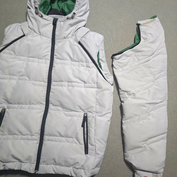 K2 Perimeter Women's Snowboarding Softshell Jacket Size Small Gray Down YKK Zipp - Picture 7 of 17